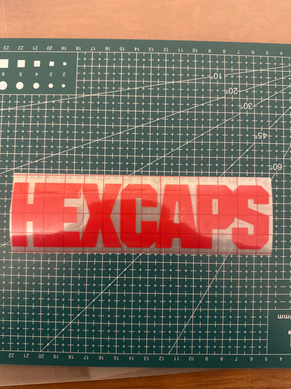 FORK DECAL ( HEXCAPS VINYL 2 pack)