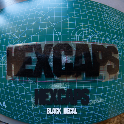 FORK DECAL ( HEXCAPS VINYL 2 pack) (2 SIZES)