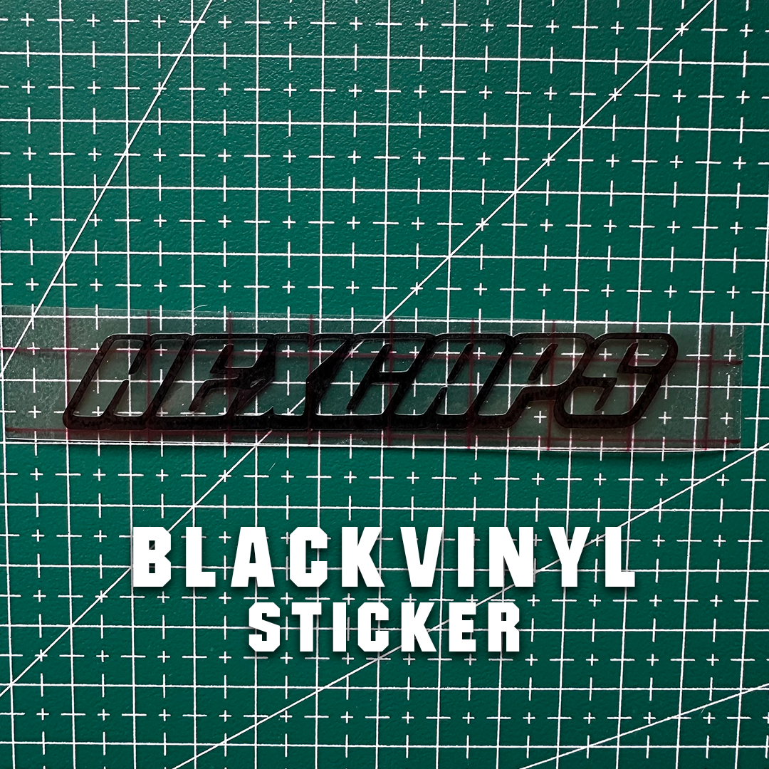 2 Vinyl HEXCAPS Stickers (WHITE, BLACK, RED)