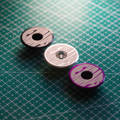 HEXCAPS FISHEYE TOP CAPS (Black, Silver, Purple)
