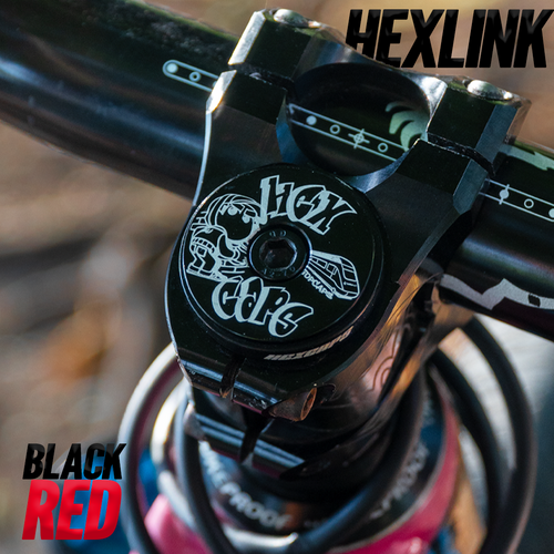 HEXLINK MTB Topcap (Black & Red)