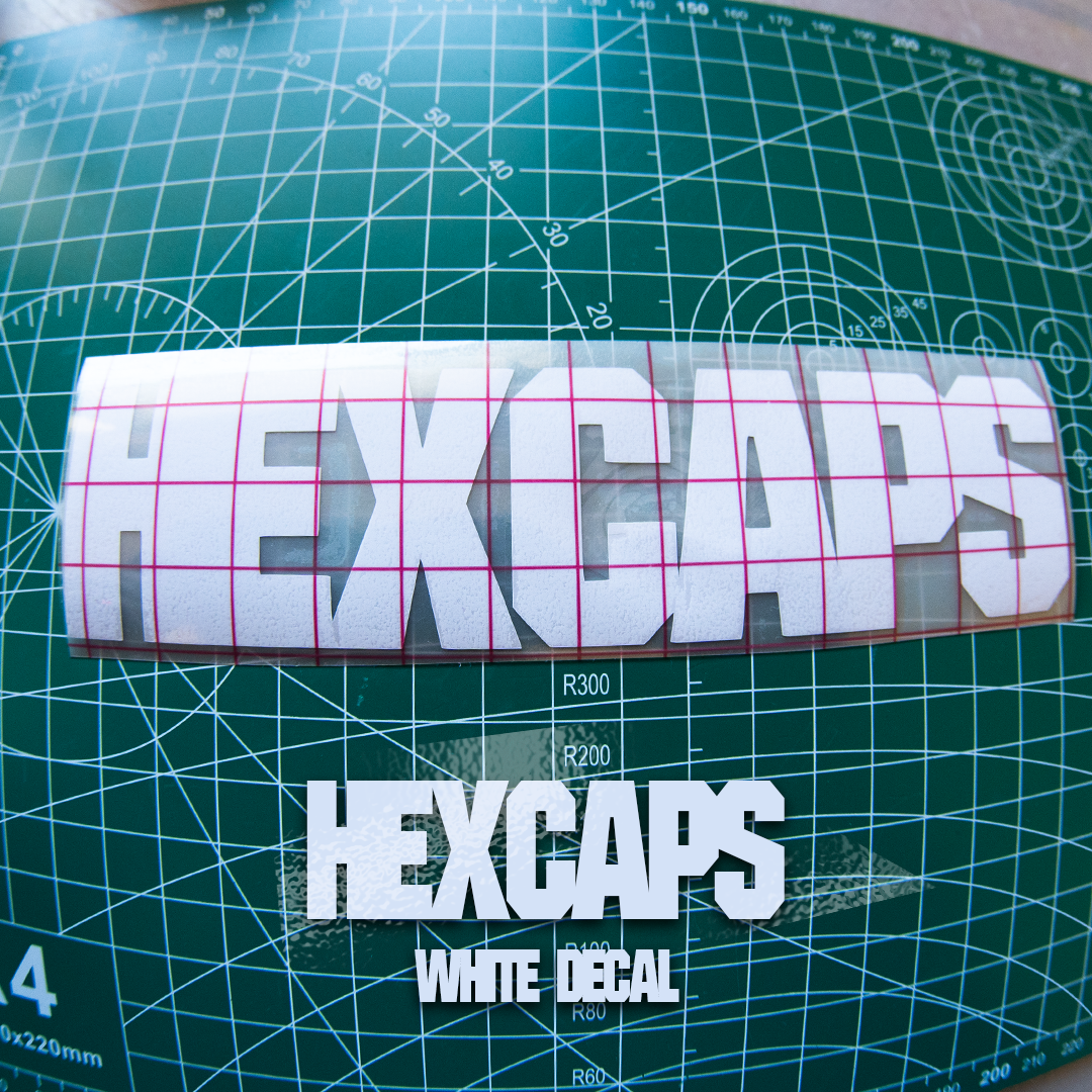 FORK DECAL ( HEXCAPS VINYL 2 pack) (2 SIZES)
