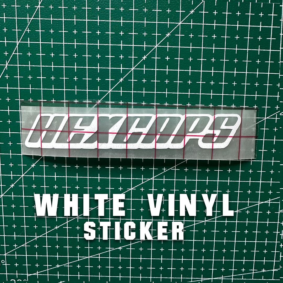 2 Vinyl HEXCAPS Stickers (WHITE, BLACK, RED)