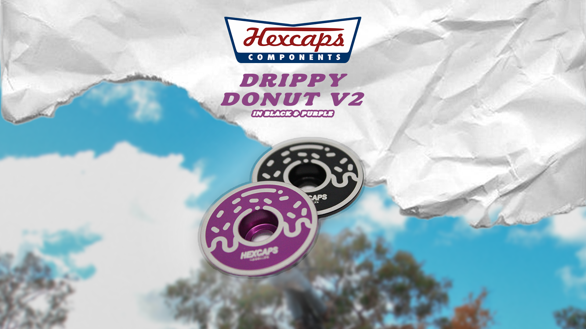 Drippy Donut in our Black and Purple