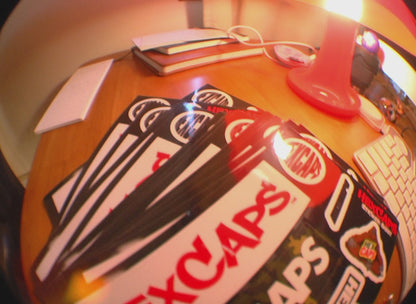 HEXCAPS APRIL STICKERSHEET (SASSY, NUN, GRAF LOGO, FISHEYE, ROOLOGO, CAMOLOGO)